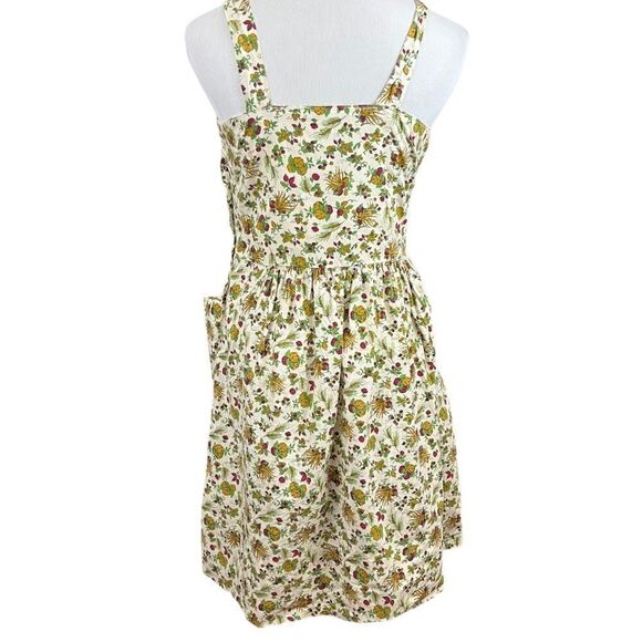 Vintage 70’s Handmade Autumn Novelty Print Sundress S - Picture 2 of 11